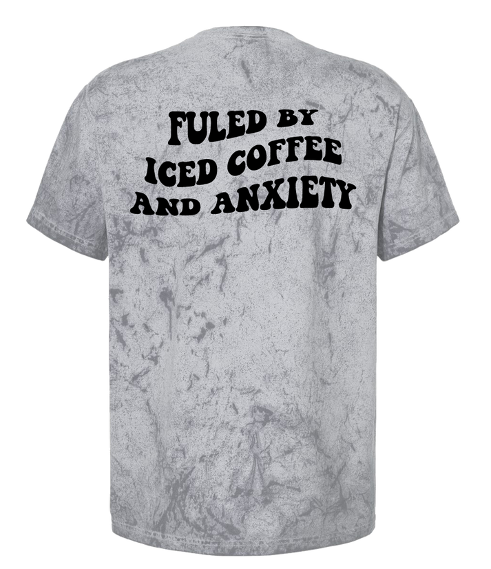 Fueled By Iced Coffee And Anxiety Oversized T Shirt Smoke The Craftsaholic 7872